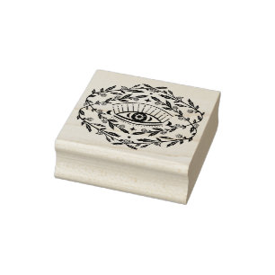 Mystische Augen Magische Elegante Rose Ristorante Gummistempel