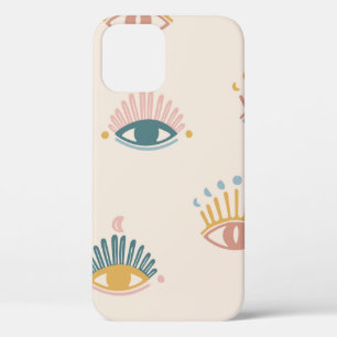 Mystische Augen nahtloses Muster, mystischer Hinte Case-Mate iPhone Hülle