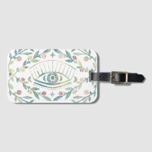 Mystische Augen Rose Weinreben Magischer Boho farb Gepäckanhänger