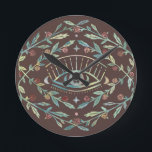Mystische Augen Rose Weinreben Magischer Boho farb Runde Wanduhr<br><div class="desc">Dieses handgefertigte Muster macht ein phantastisches Design für Ihre Zuhause. Karo aus meinem Shop für mehr oder lass mir wissen,  wenn Sie etwas Angewohntes wollen!</div>