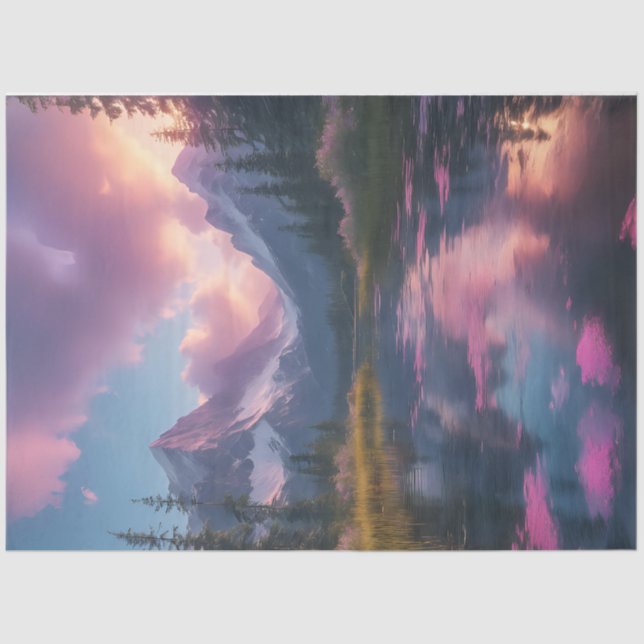 Mystische Berge Seidenpapier (Vorderseite)