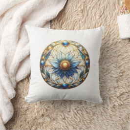 Mystische Blume aus festem Glas Kissen