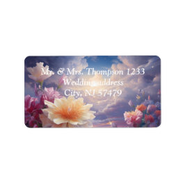 Mystische Blume des übernatürlichen Reiches Adressaufkleber