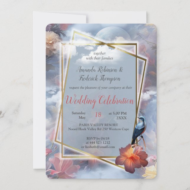 Mystische Blume des übernatürlichen Reiches Einladung (Vorderseite)