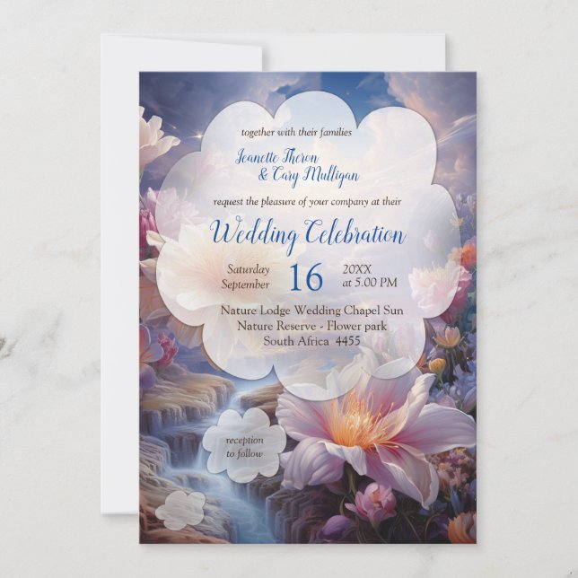 Mystische Blume des übernatürlichen Reiches Einladung (Vorderseite)