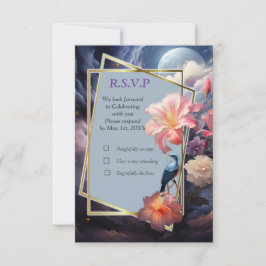 Mystische Blume des übernatürlichen Reiches RSVP Karte