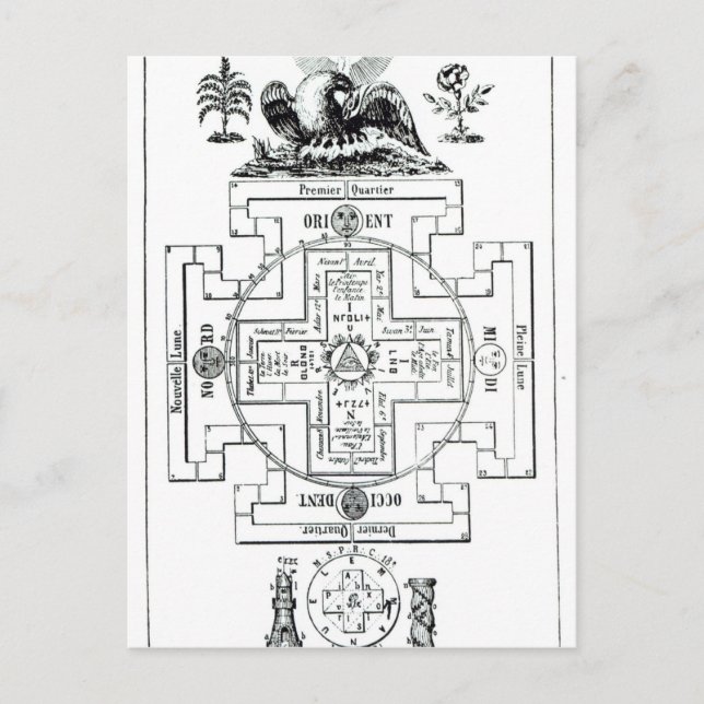 Mystische Darstellung von Solomon Postkarte (Vorderseite)