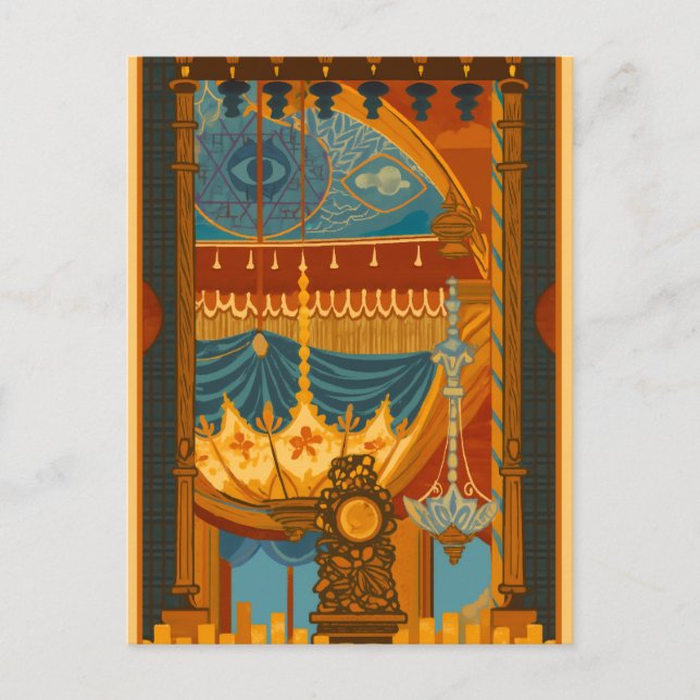 Mystische Deckenwerbung aus Brightons Musikraum Postkarte (Vorderseite)