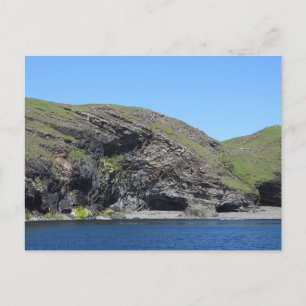 Mystische Drachen-Gesichtsklippenlandschaft Insel Feiertagspostkarte