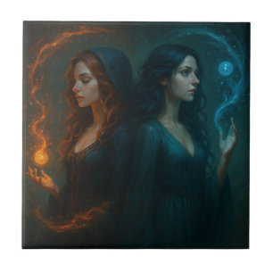 Mystische Dualität Fliese