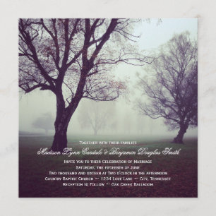 Mystische Eichen-Land-Hochzeits-Einladungen Einladung