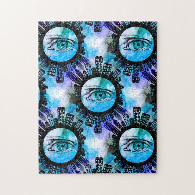 Mystische Eleganz im zeitgenössischen Stil Puzzle (Vertikal)