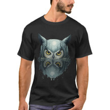 Mystische Eule Vollmond Wald Reflexion Wildtiere