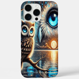 Mystische Eulen unter einer mondbeschienenen Refle iPhone 16 Pro Max Hülle