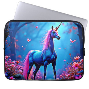 Mystische Fantasy-Einhorn-Kunst Laptopschutzhülle