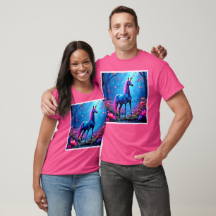 Mystische Fantasy-Einhorn-Kunst T-Shirt