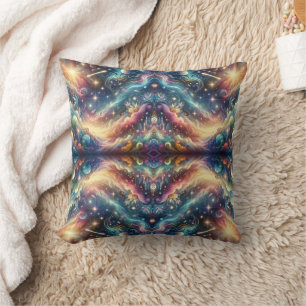 Mystische Fantasy Farbige Himmlische Ferne Burg Kissen