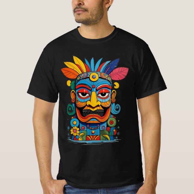 Mystische Farbmaske T-Shirt (Vorderseite)