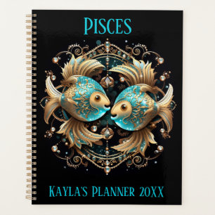 Mystische Fische-Sternzeichen-Kunst Planer