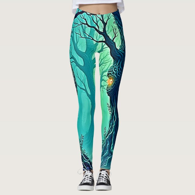 Mystische Forstbeobachter Leggings (Vorderseite)