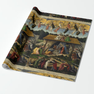 MYSTISCHE GEBURT von Sandro Botticelli ,Weihnachte Geschenkpapier
