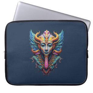 Mystische geflügelte Gottheit Laptopschutzhülle