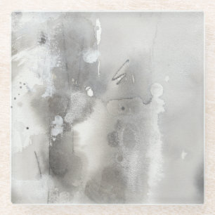 Mystische Gegenstände - Grau Glasuntersetzer