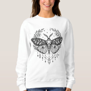Mystische gothische Motte Botanische himmlische Li Sweatshirt