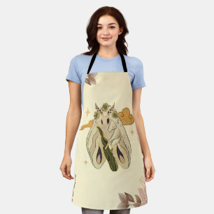 Mystische grafische Arbeiten, Beige-Faecore-Moth Schürze