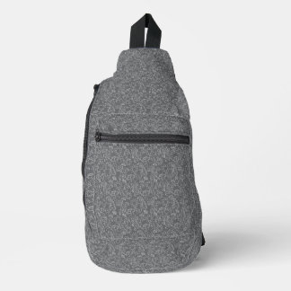 Mystische Graue Blüten-Schultertasche Crossbody Bag