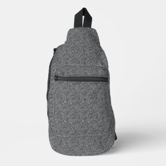 Mystische Graue Blüten-Schultertasche Crossbody Bag