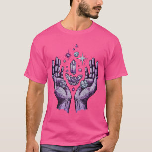 Mystische Hände & Kristalle T-Shirt