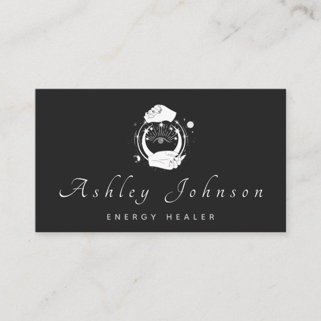 Mystische Hände und Psychische Augen des Dritten A Visitenkarte (Vorderseite)