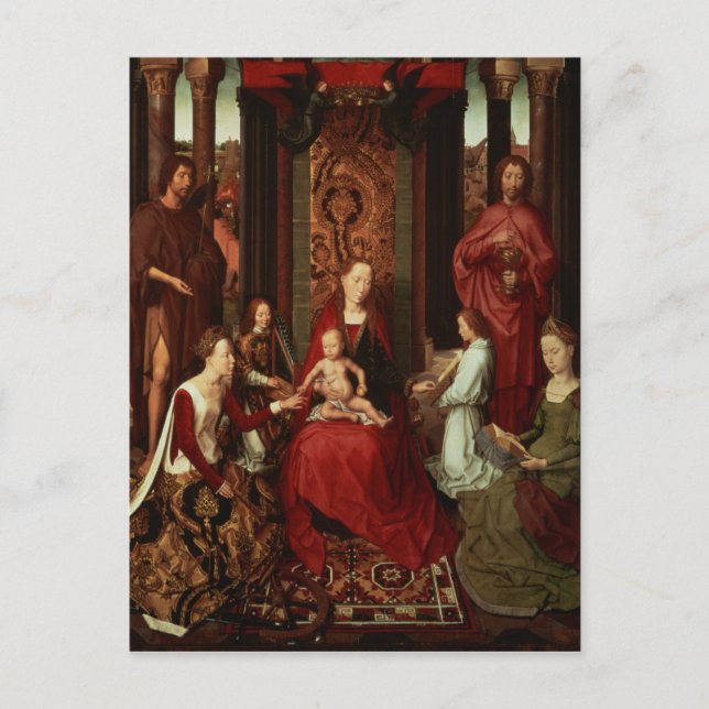 Mystische Heirat der Heiligen von St. Catherine un Postkarte (Vorderseite)