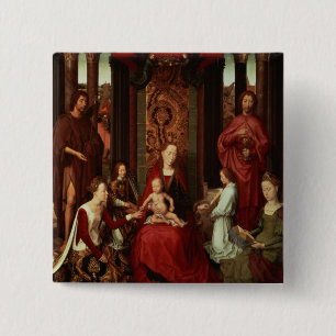 Mystische Heirat von St. Catherine und andere Button