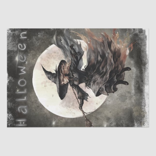 Mystische Hexe Seidenpapier (Vorderseite)