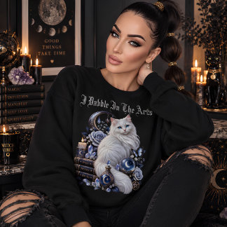 Mystische Hexenkatze - Himmels Kunst Sweatshirt