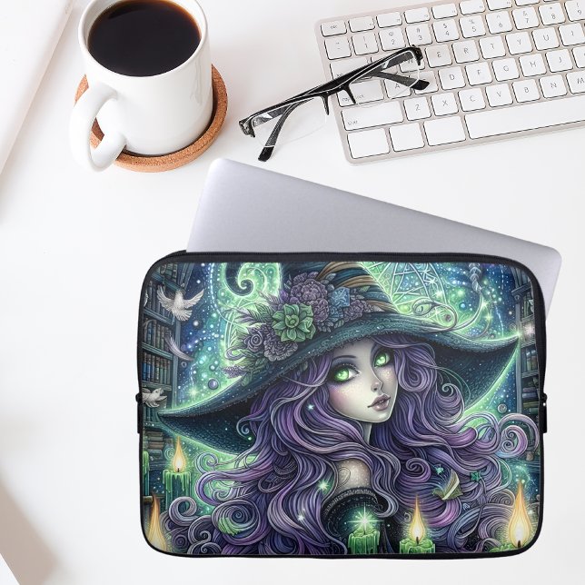 Mystische Himmelshexe Laptopschutzhülle (Von Creator hochgeladen)