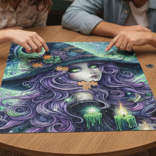 Mystische Himmelshexe Puzzle