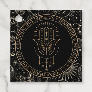 mystische himmlische goldene Hochzeit danke Geschenkanhänger