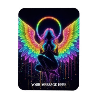 Mystische himmlische weibliche farbenfrohe Figur Magnet