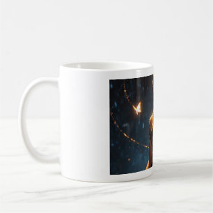 Mystische Hirsch-Mädchen-Tasse Kaffeetasse