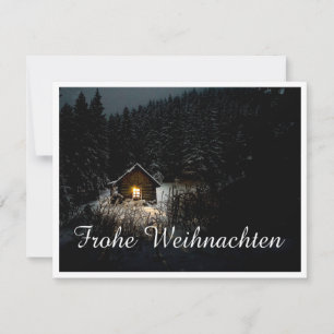 Mystische Hütte im tiefen Wald, Weihnachten