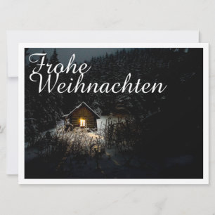Mystische Hütte im tiefen Wald, Weihnachten