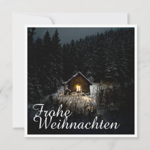 Mystische Hütte im tiefen Wald, Weihnachten