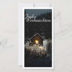 Mystische Hütte im tiefen Wald, Weihnachten