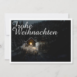 Mystische Hütte im tiefen Wald, Weihnachten