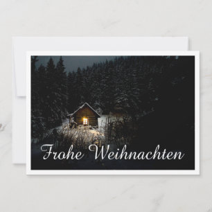 Mystische Hütte im tiefen Wald, Weihnachten