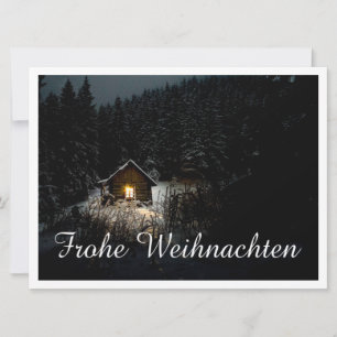 Mystische Hütte im tiefen Wald, Weihnachten