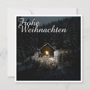 Mystische Hütte im tiefen Wald, Weihnachten